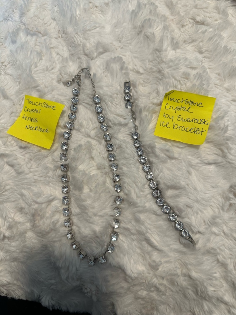 Swarovski Silver Clear Crystal Tennis Necklace
